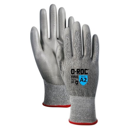 MAGID DROC Hyperon Blended Polyurethane Palm Coated Work Gloves  Cut Level 2 GPD510-10